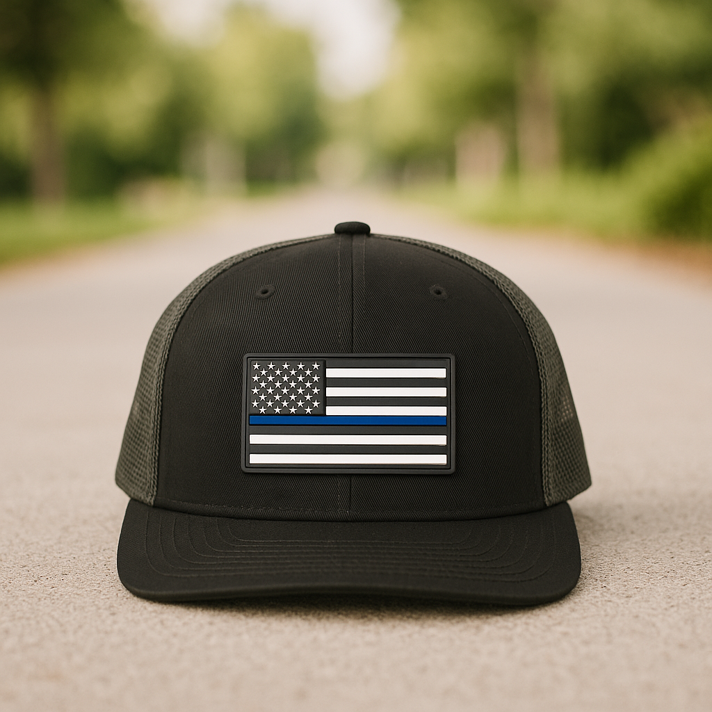 American Flag Patch Trucker Hat - Richardson 112