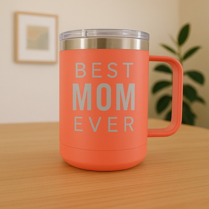 15 oz engraved tumbler with handle