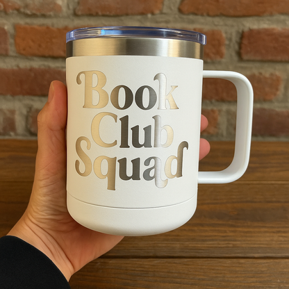 15 oz engraved tumbler with handle
