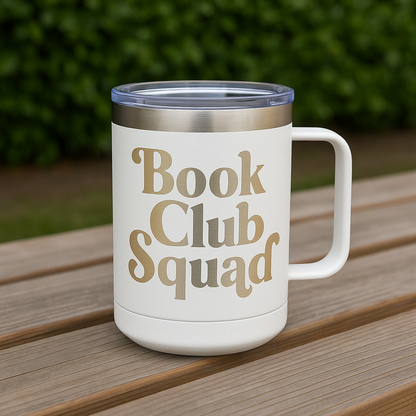 15 oz engraved tumbler with handle