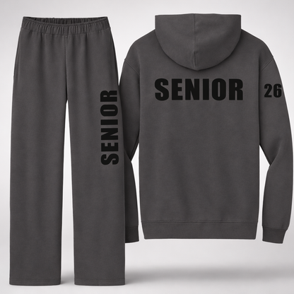 Senior hoodie and wide leg sweatpant set