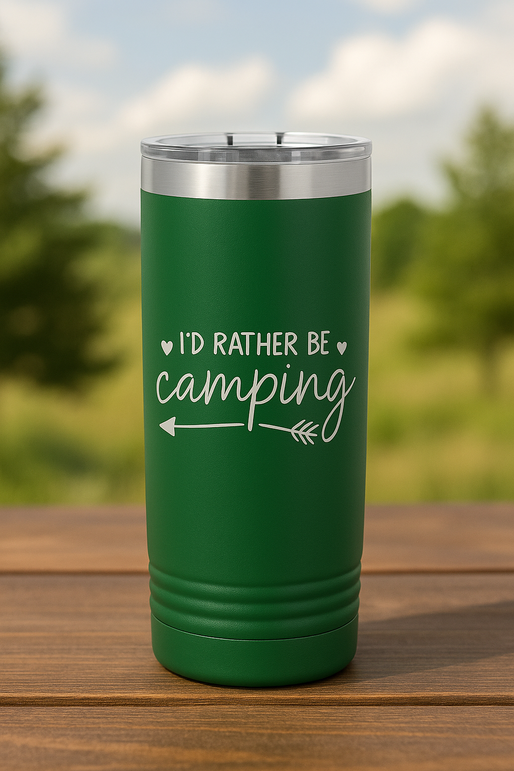 22oz engraved skinny tumbler with metal straw