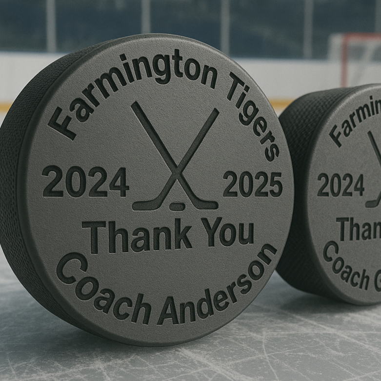 Personalized Hockey Pucks