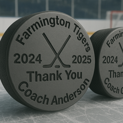Personalized Hockey Pucks