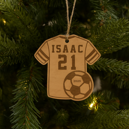 Personalized Soccer Jersey Ornament