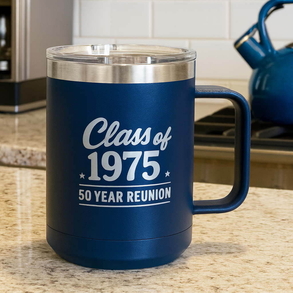 15 oz engraved tumbler with handle