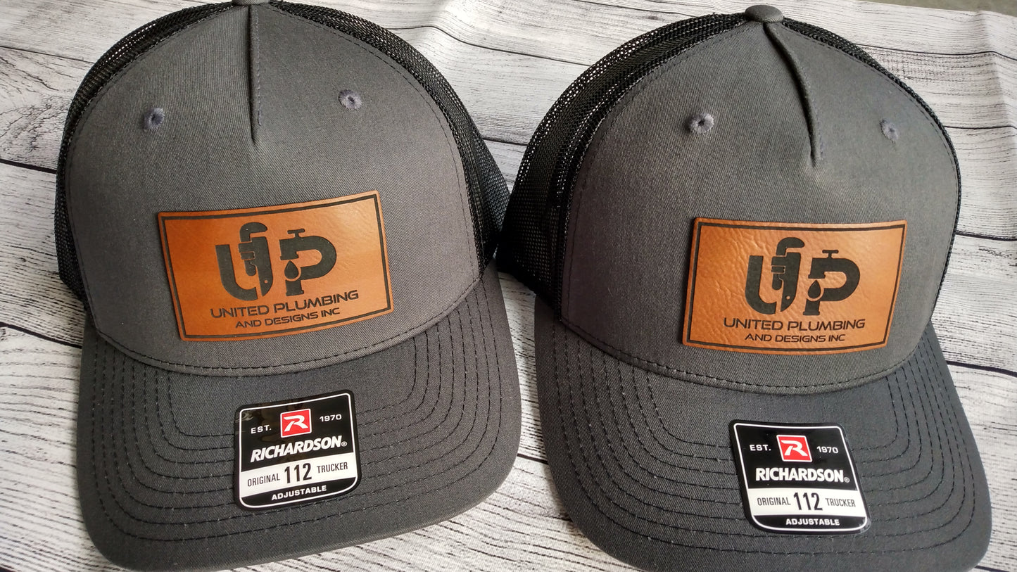 Richardson 112 customizable leatherette patch trucker hats