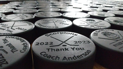 Personalized Hockey Pucks