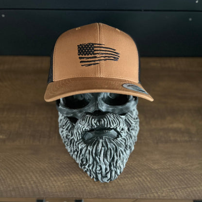 Embroidered American Flag Trucker Hat