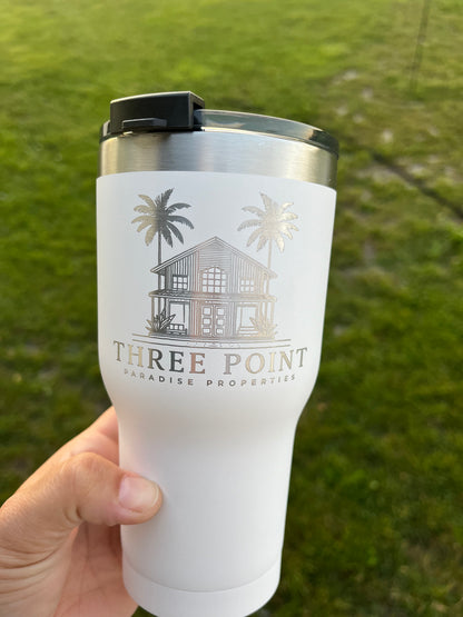 20oz laser engraved RTIC tumbler