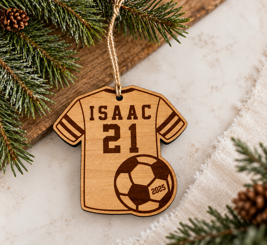 Personalized Soccer Jersey Ornament