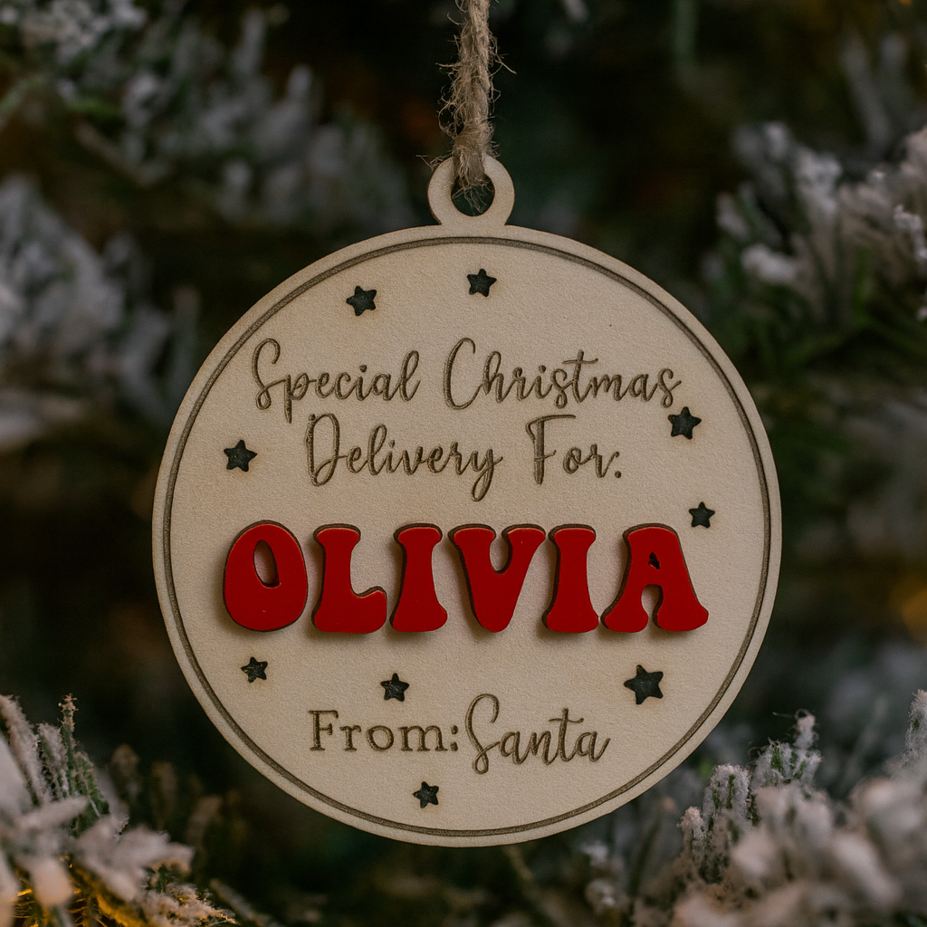 Special Delivery Christmas Ornament
