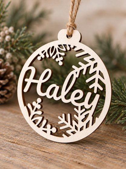 Personalized Wood Ornament