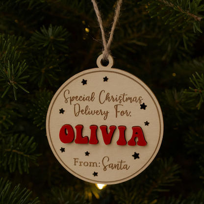 Special Delivery Christmas Ornament