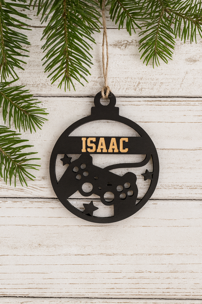 Personalized Gamer Christmas Ornament