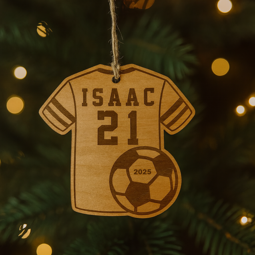 Personalized Soccer Jersey Ornament