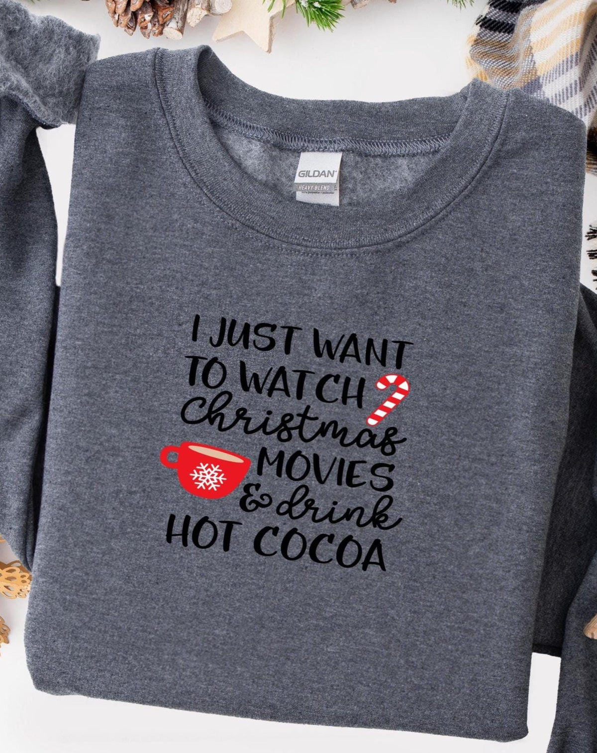 Christmas Movies Hot Cocoa Sweatshirt