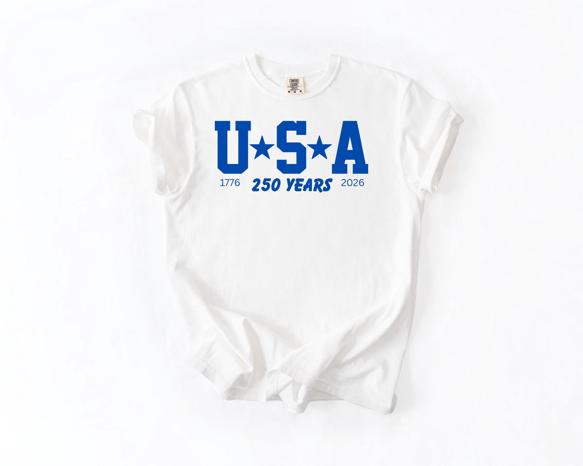 USA Varsity T-Shirt – 250 Years Anniversary (1776-2026)
