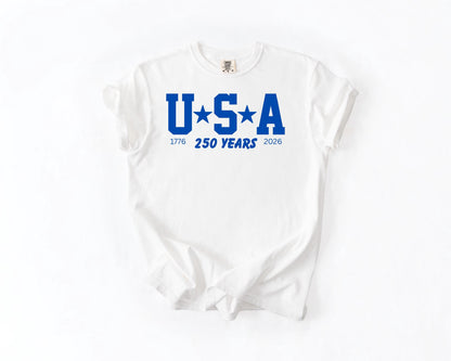 USA Varsity T-Shirt – 250 Years Anniversary (1776-2026)