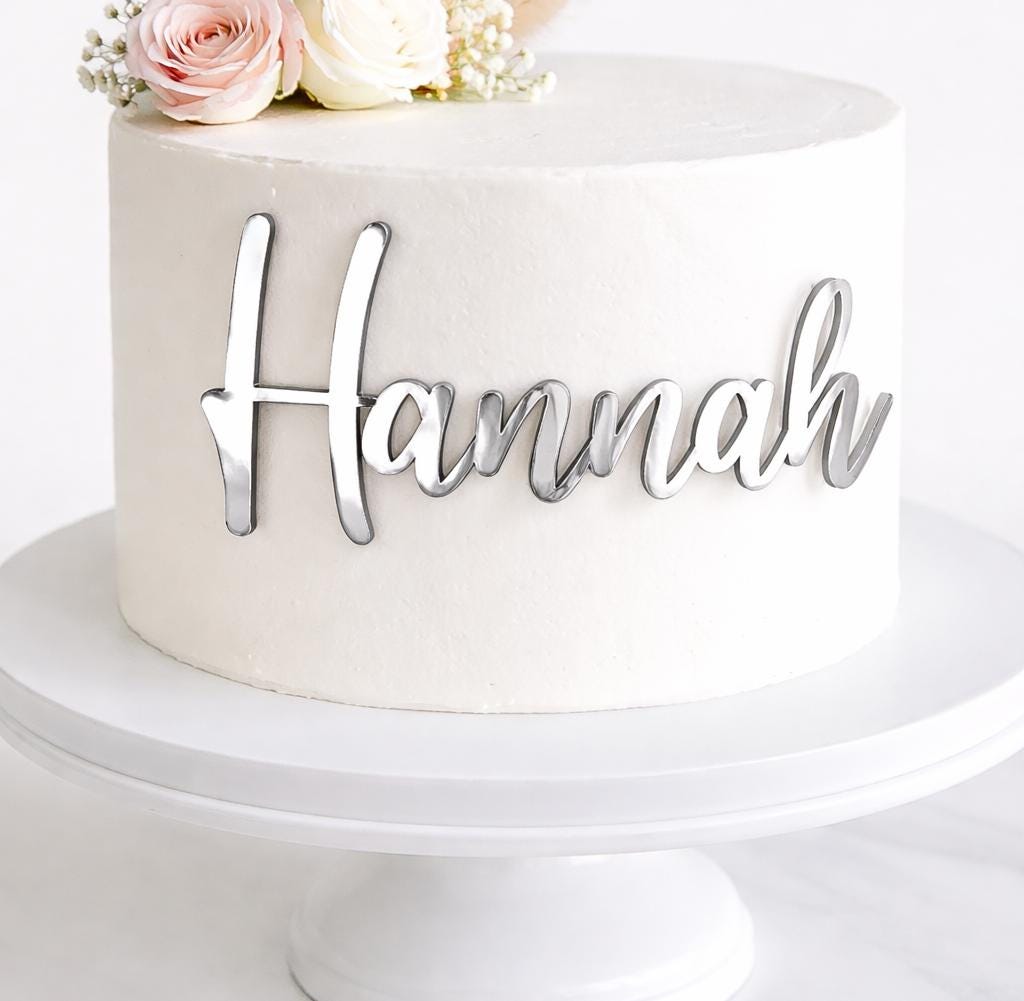 Personalized Acrylic Cake Charm