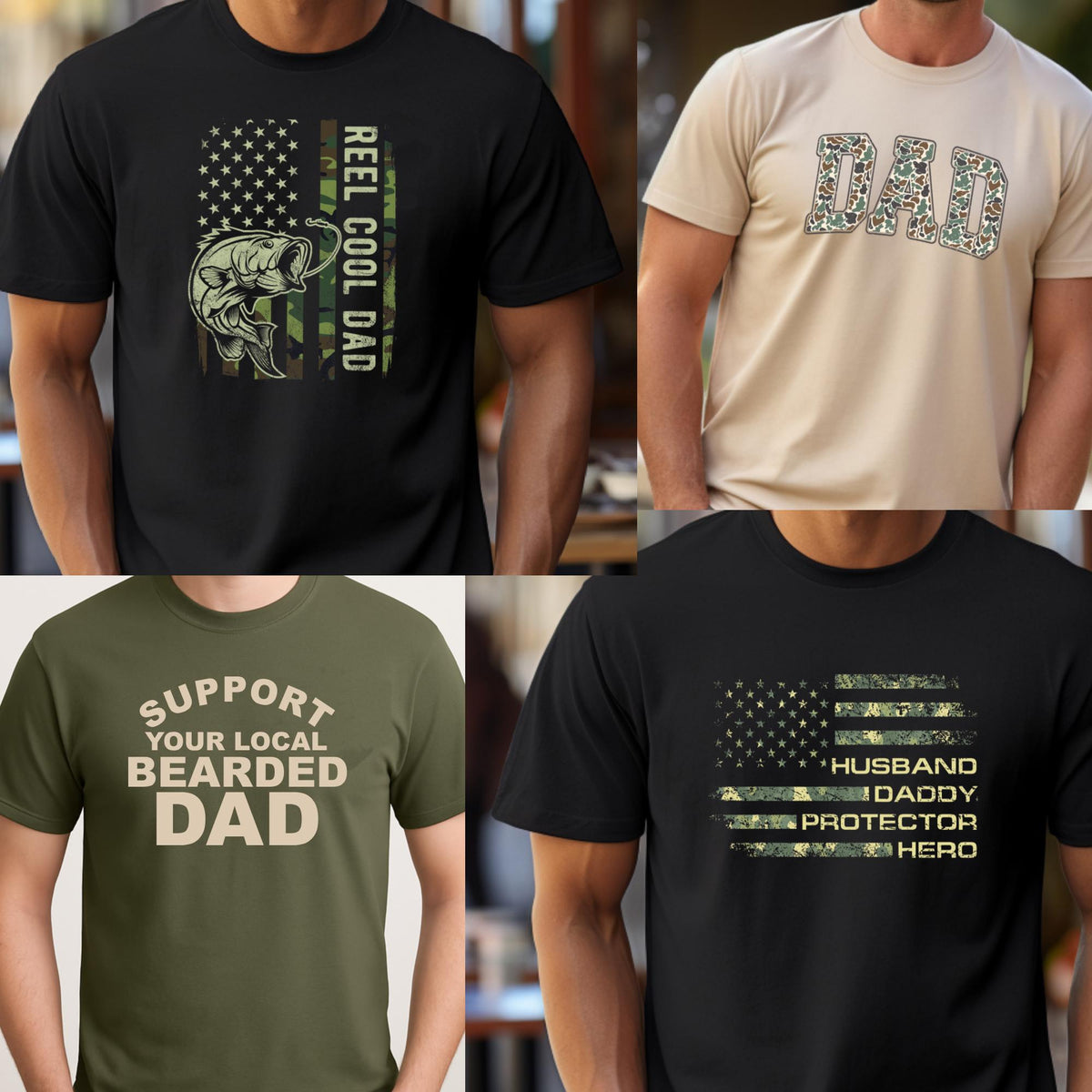 Camo Dad T-Shirt