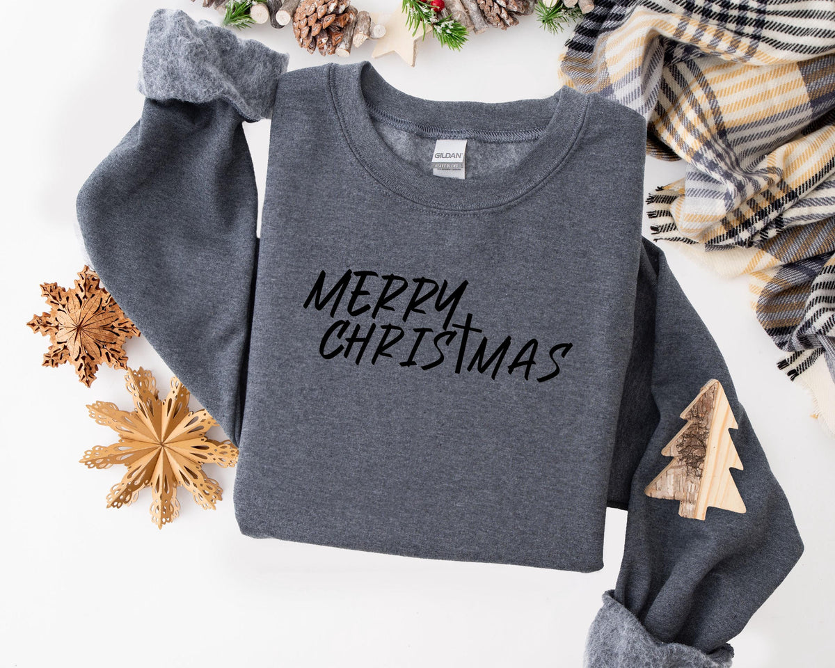 Merry Christmas Sweatshirt – Cozy Holiday Crewneck Apparel