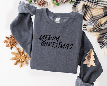 Merry Christmas Sweatshirt – Cozy Holiday Crewneck Apparel