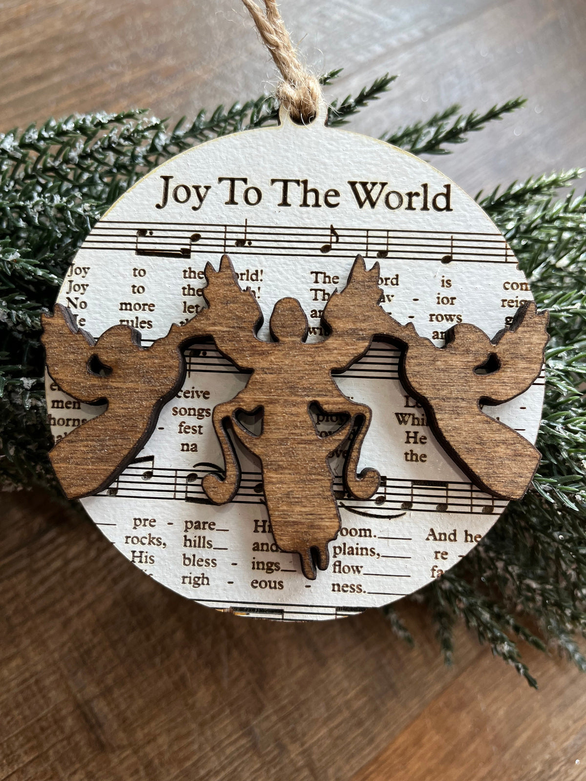 Christmas Ornament – Music Sheet Nativity Scene