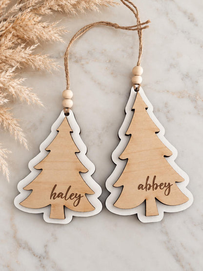 Personalized Wood Christmas Ornament