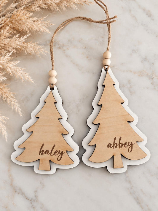 Personalized Wood Christmas Ornament