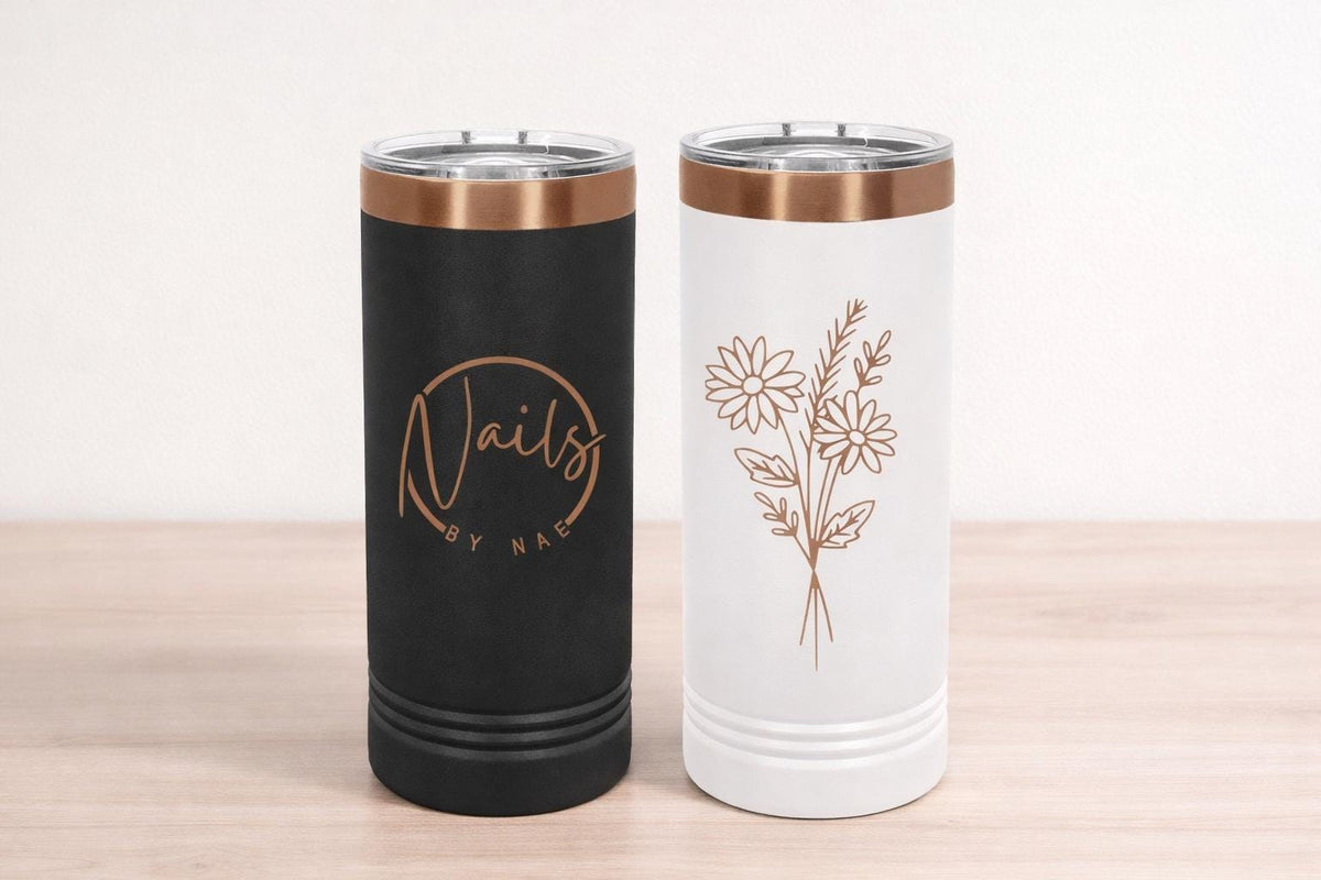 22 oz Custom Engraved Skinny Tumbler