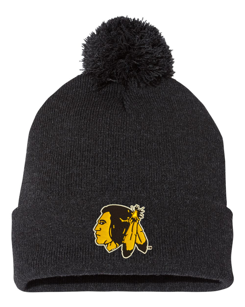 Warroad Warrior Pom Knit Hat