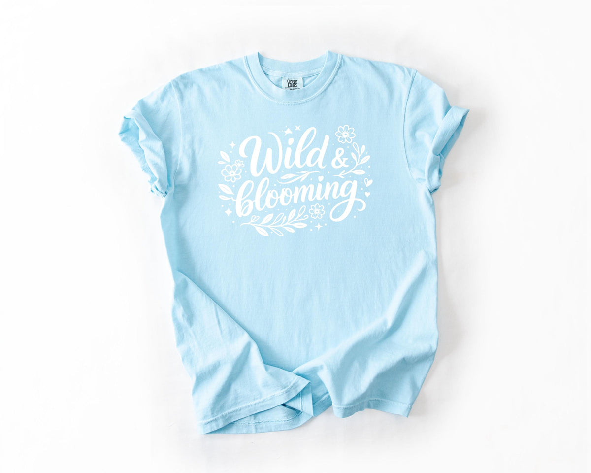Wild & Blooming Floral T-Shirt | Comfort Colors 1717 Tee | Boho Graphic Shirt