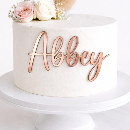 Personalized Acrylic Cake Charm
