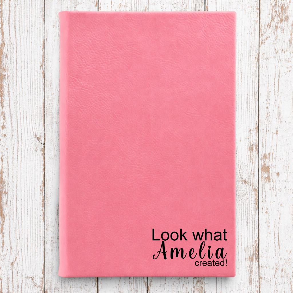 Personalized Kids Sketchbook – “Look What ___ Created!”