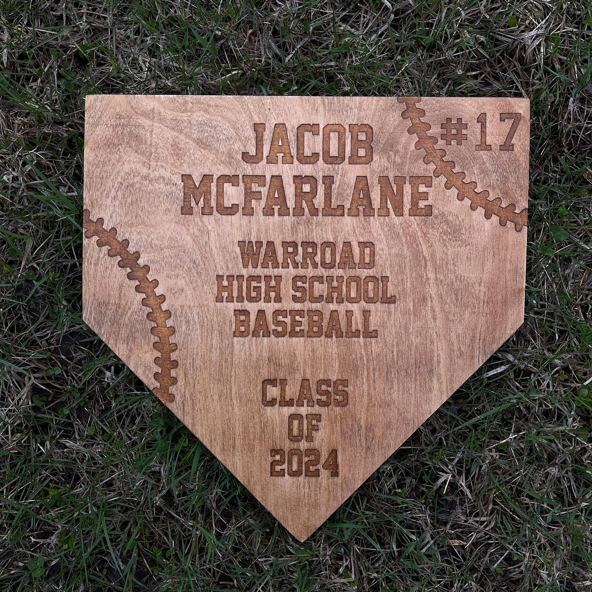 Laser Engraved Solid Wood Sports Plaques – Baseball, Basketball, Hockey Player Gifts