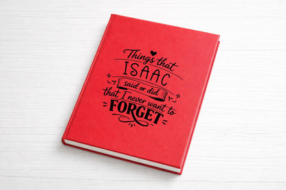 Personalized Memory Journal | Keepsake Gift | Mother's Day Gift
