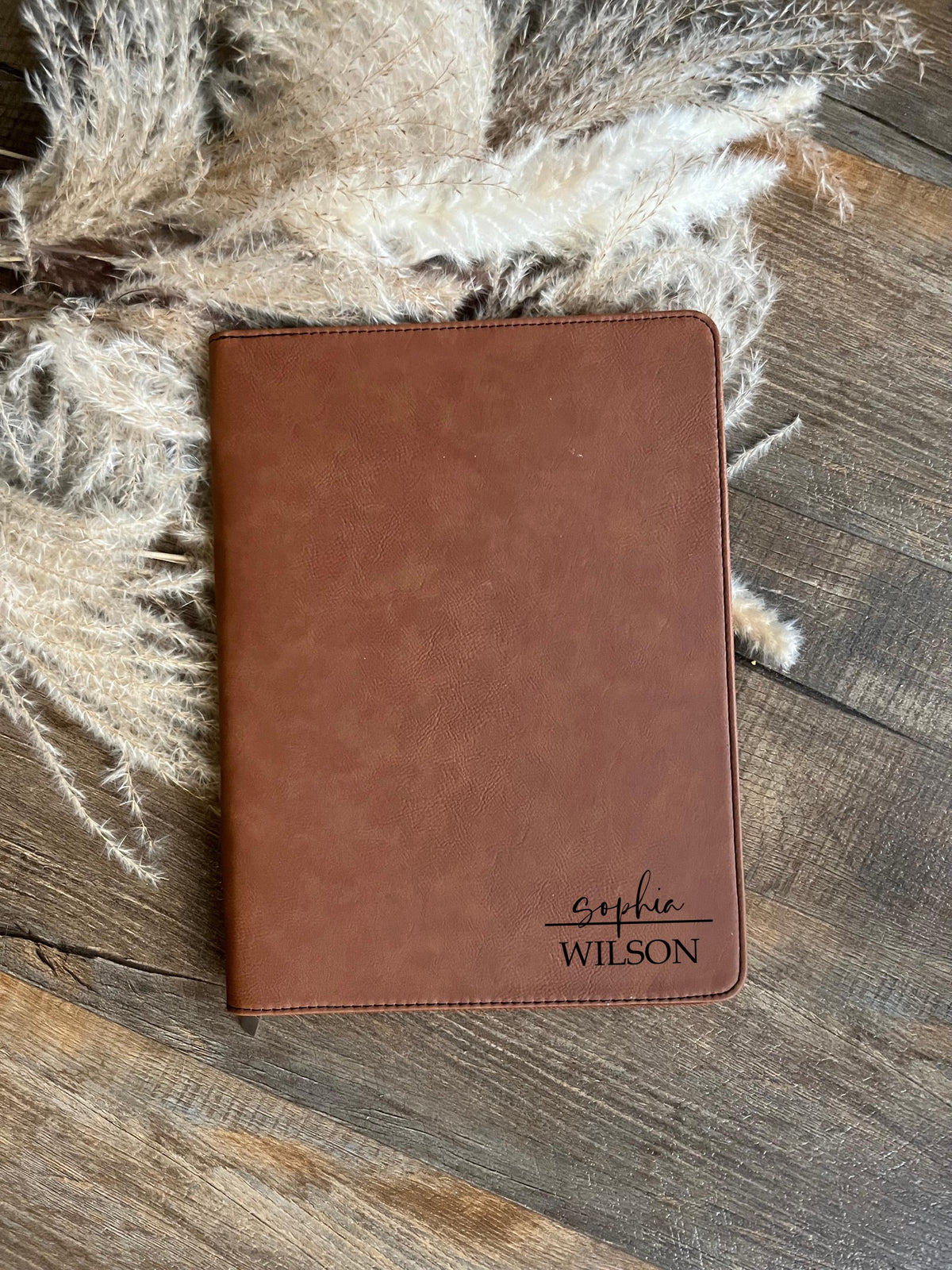 Personalized Faux Leather Portfolio Binder