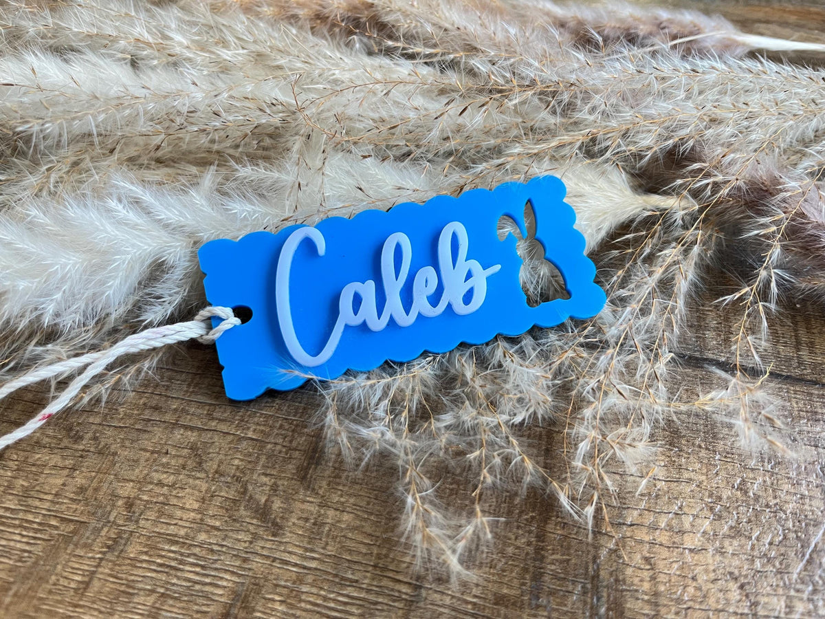 Personalized Easter Acrylic Basket Tag