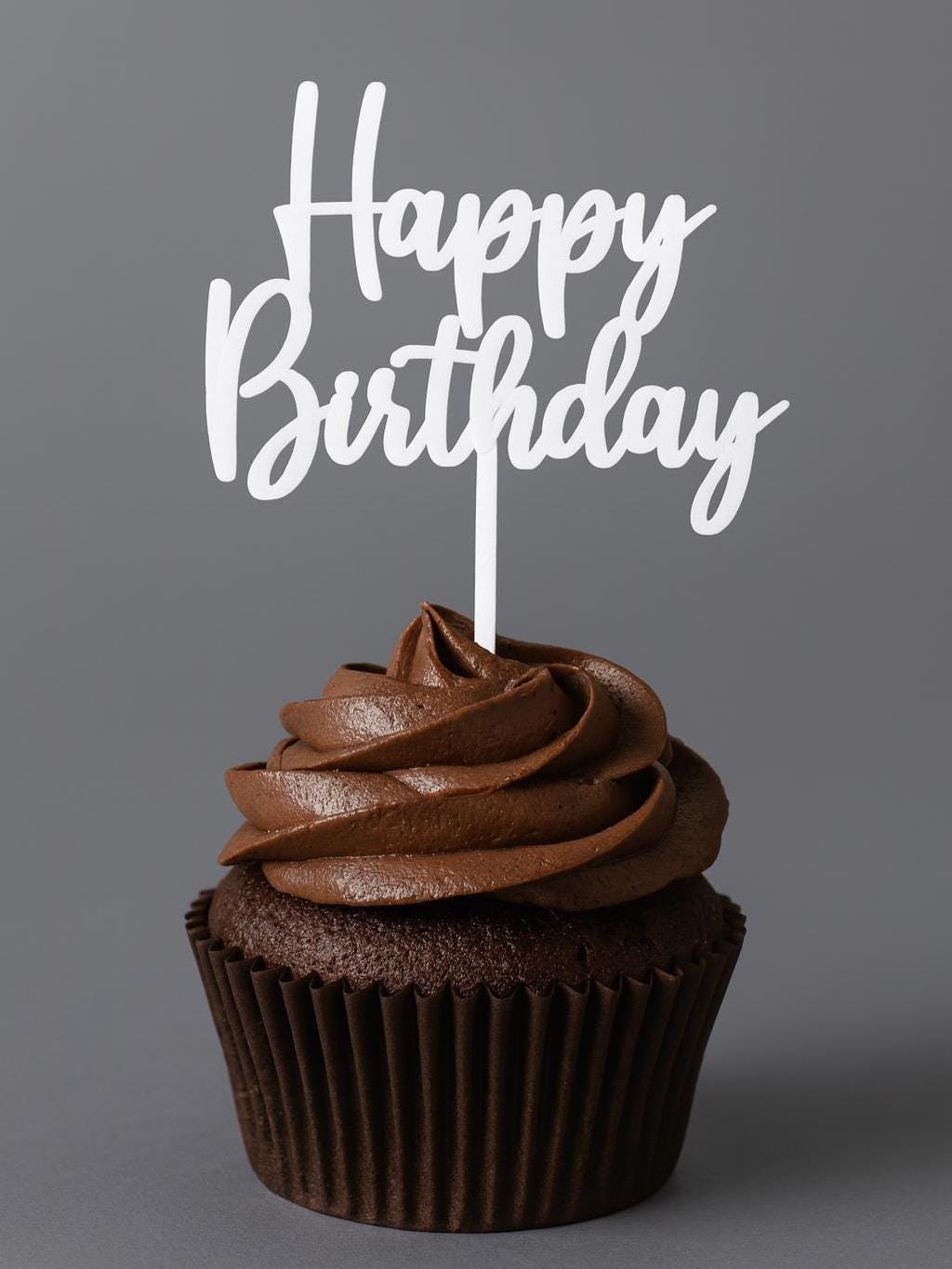 Happy Birthday Cupcake Toppers