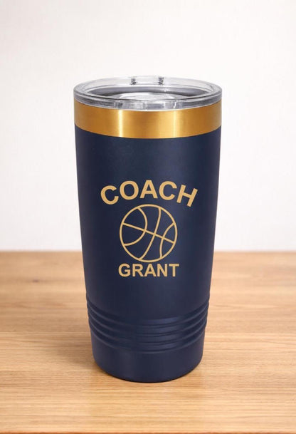 Personalized Basketball Coach Tumbler