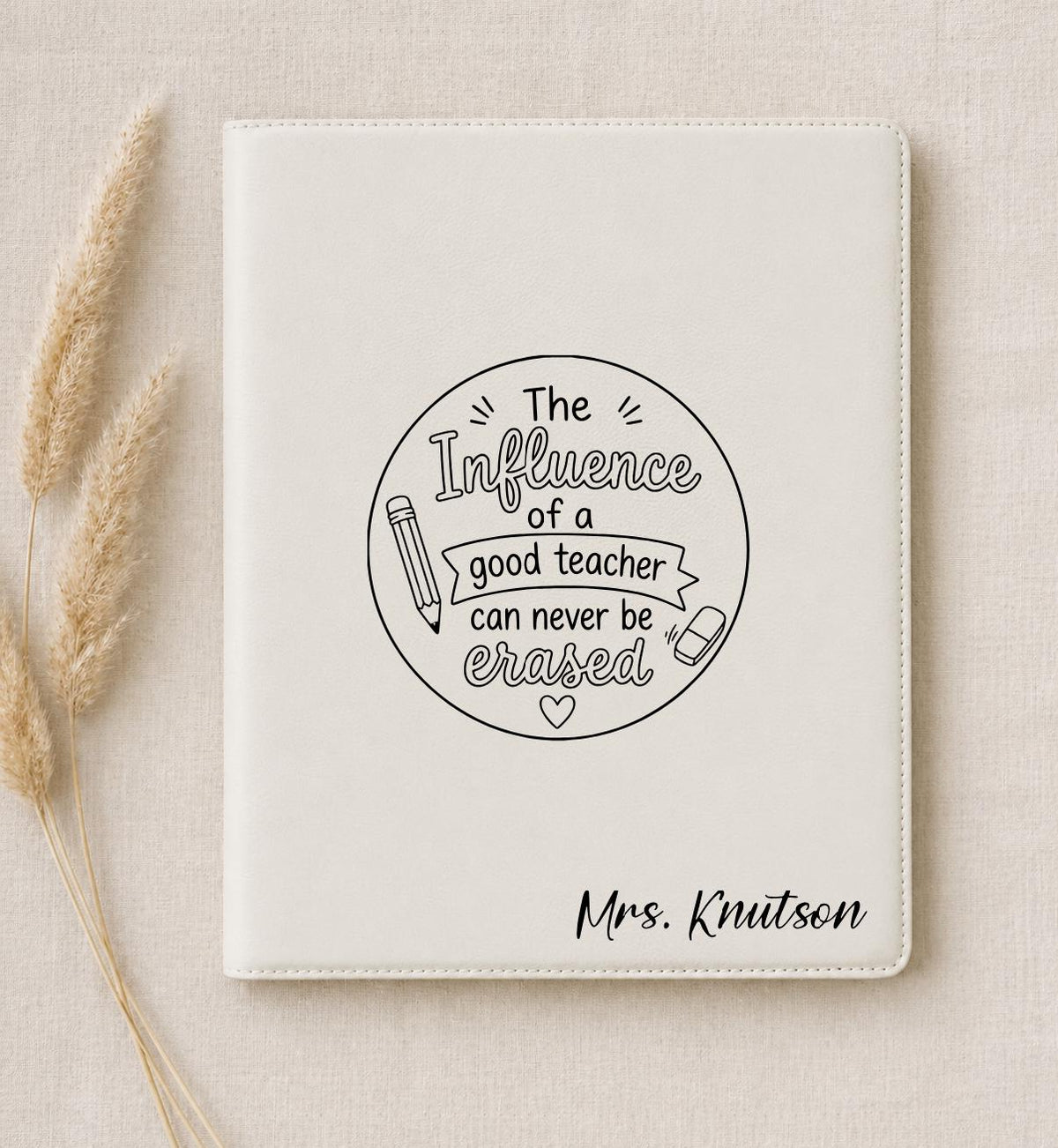 Engraved Leatherette Portfolio | Teacher Appreciation Gift