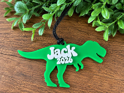 Dinosaur Personalized Acrylic Christmas Ornament