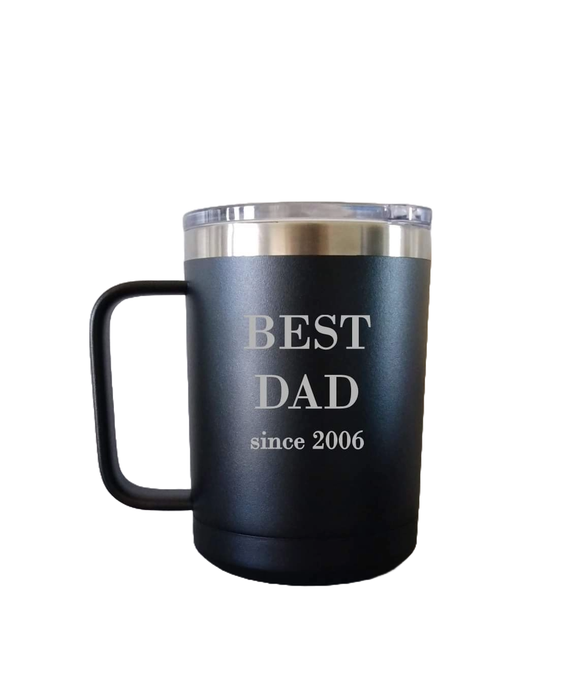 15 oz engraved tumbler with handle