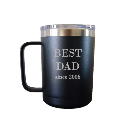 15 oz engraved tumbler with handle