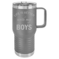 20 oz engraved coffee tumbler with handle