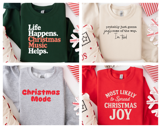 Christmas Crewneck Sweatshirt Collection