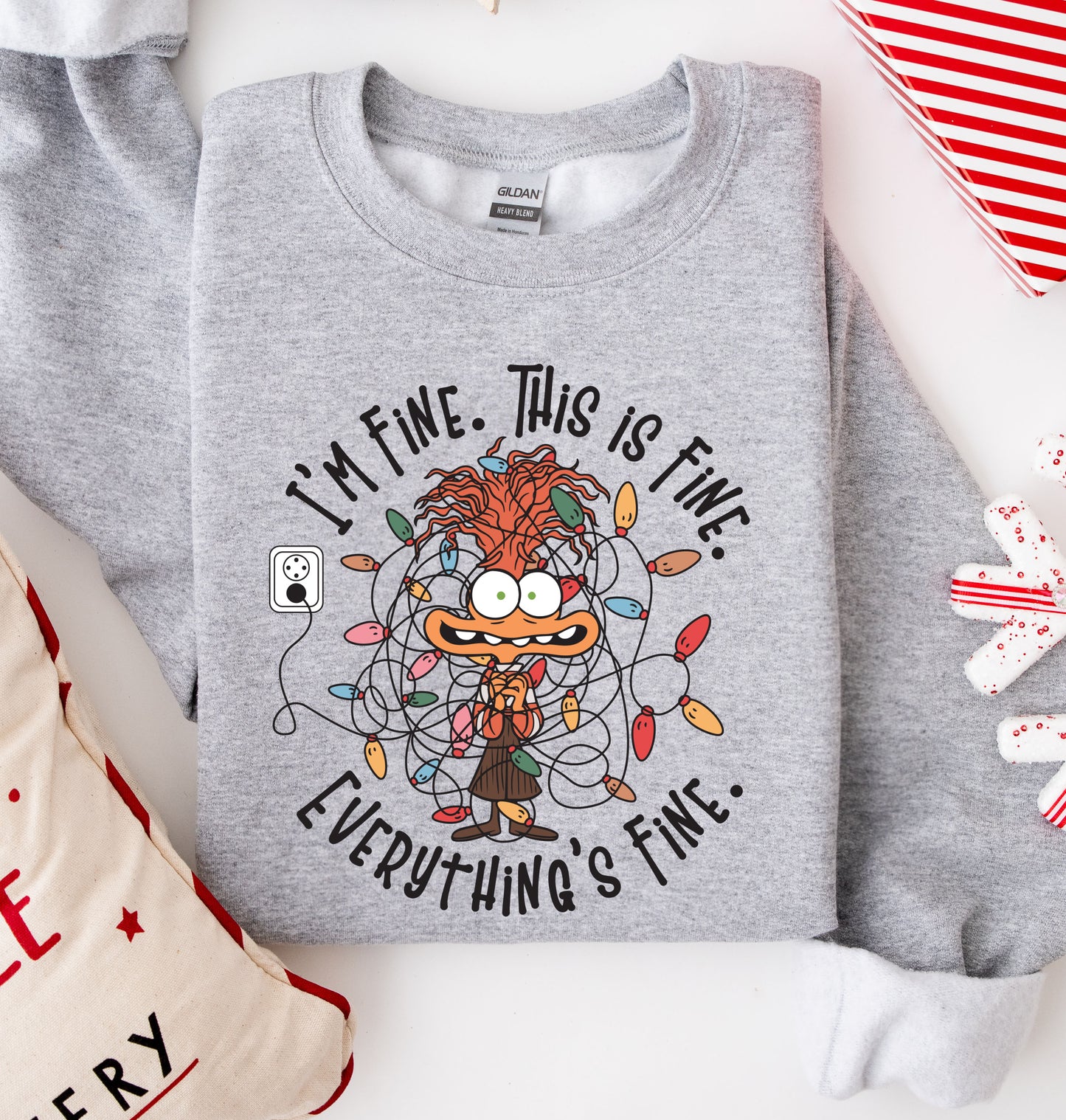 I'm Fine. This is Fine. Everything's Fine. Crewneck Sweatshirt