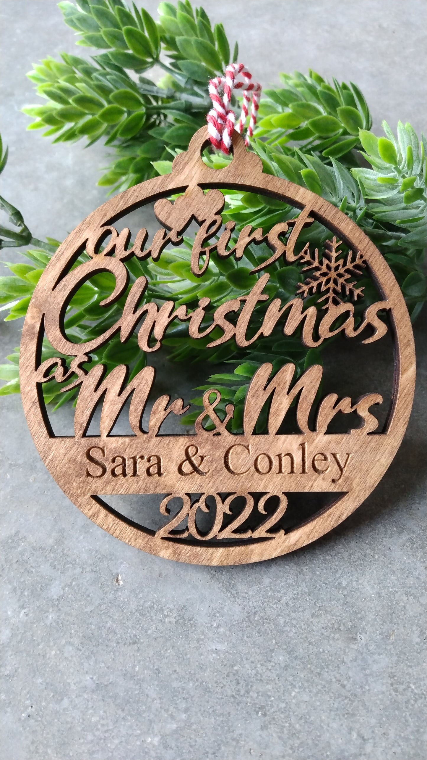 Personalized First Christmas together ornament
