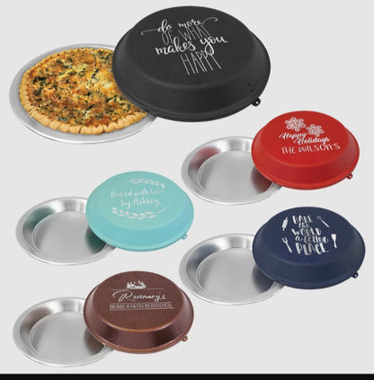 Custom engraved pie pans